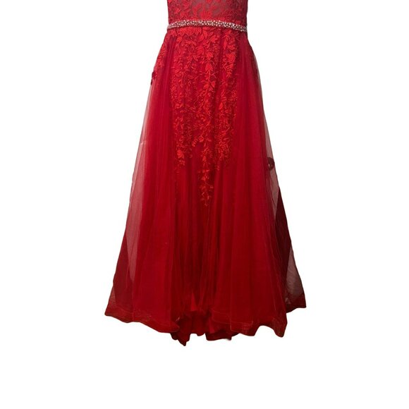 NWT JVN PROM COLLECTION Gorgeous Red Dress Size 6 Retail $599 - Picture 13 of 13